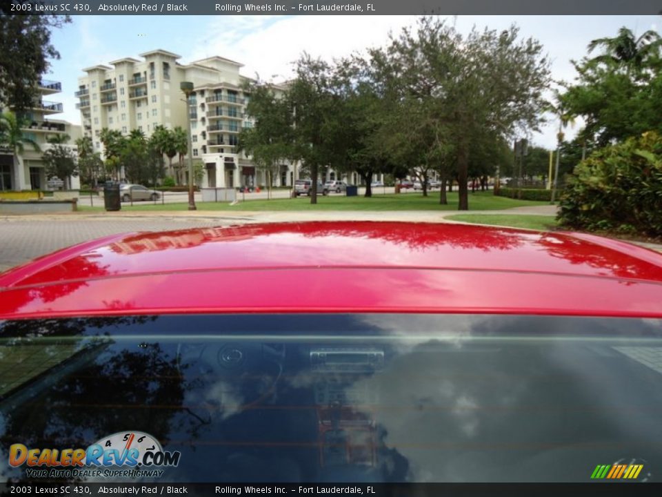 2003 Lexus SC 430 Absolutely Red / Black Photo #15