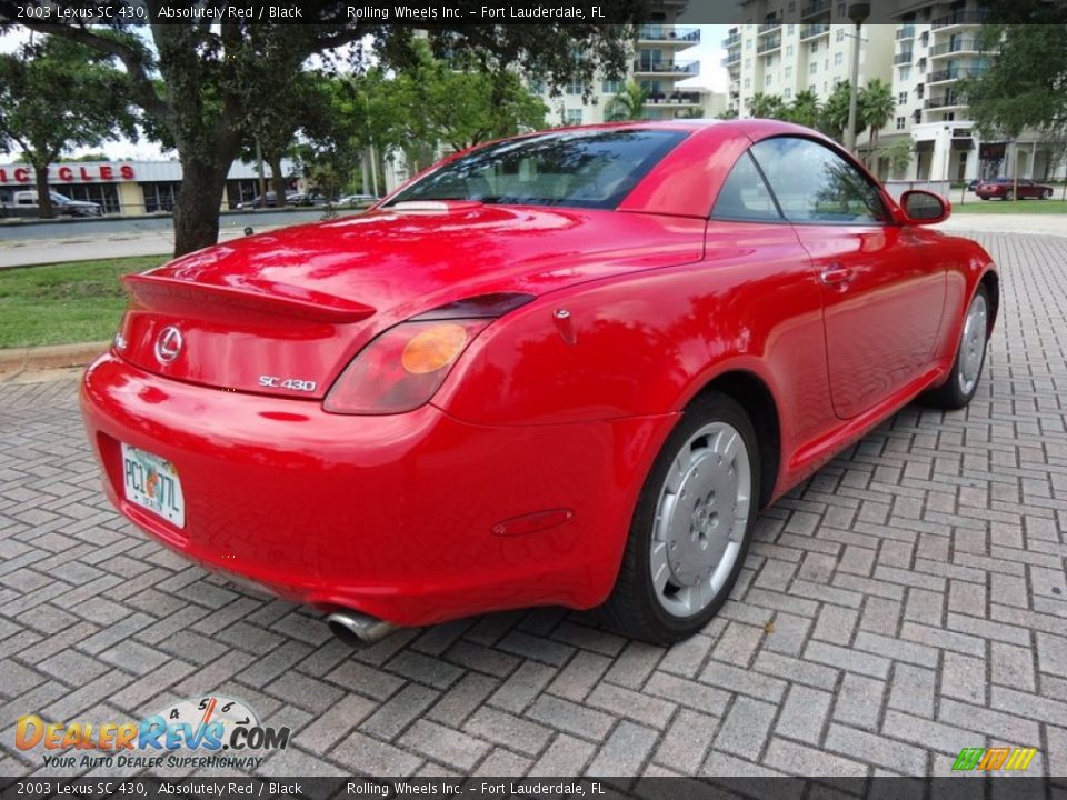 2003 Lexus SC 430 Absolutely Red / Black Photo #16