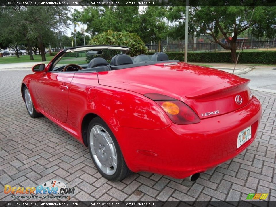 2003 Lexus SC 430 Absolutely Red / Black Photo #19