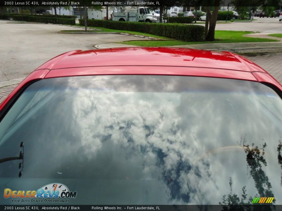 2003 Lexus SC 430 Absolutely Red / Black Photo #23