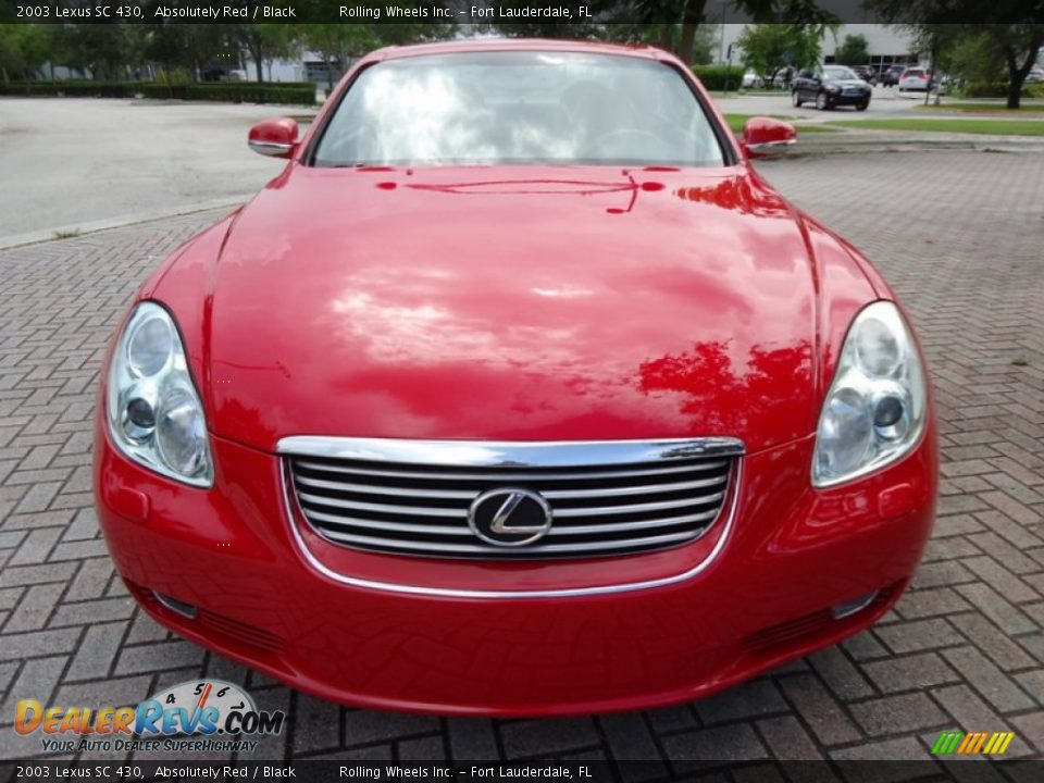 2003 Lexus SC 430 Absolutely Red / Black Photo #24