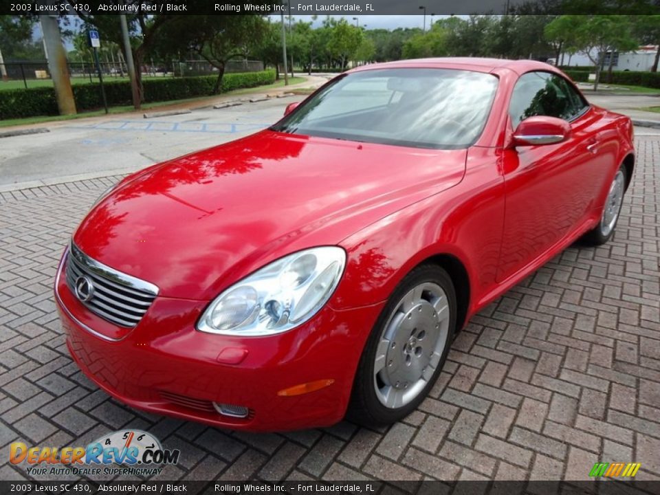 2003 Lexus SC 430 Absolutely Red / Black Photo #25