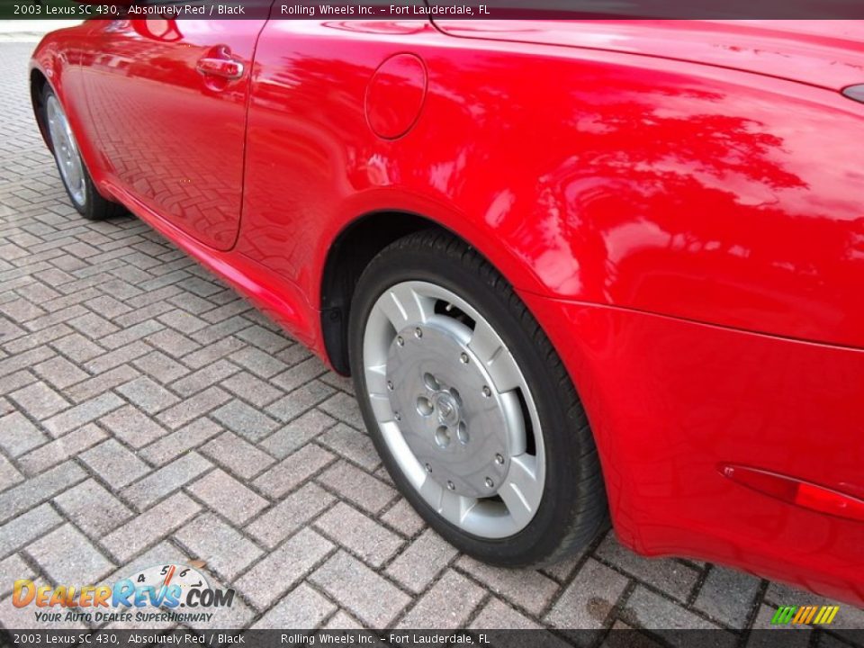 2003 Lexus SC 430 Absolutely Red / Black Photo #27