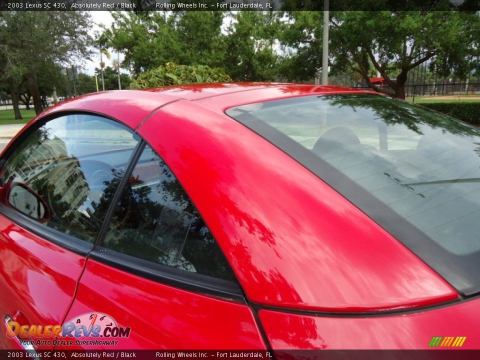 2003 Lexus SC 430 Absolutely Red / Black Photo #28