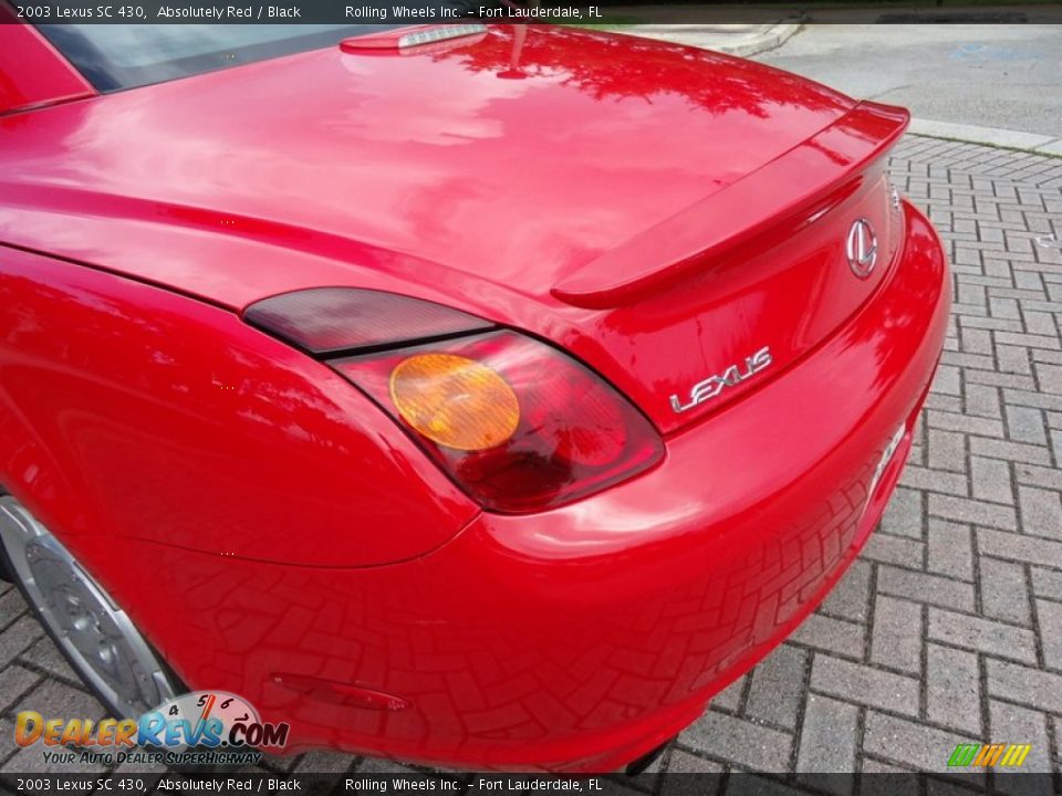 2003 Lexus SC 430 Absolutely Red / Black Photo #29