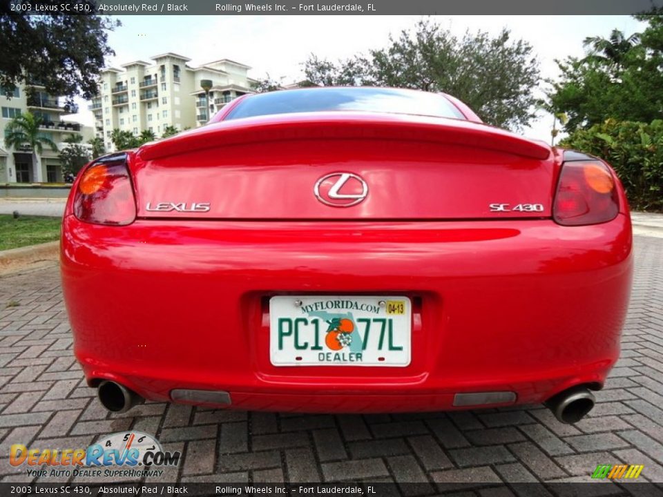 2003 Lexus SC 430 Absolutely Red / Black Photo #30