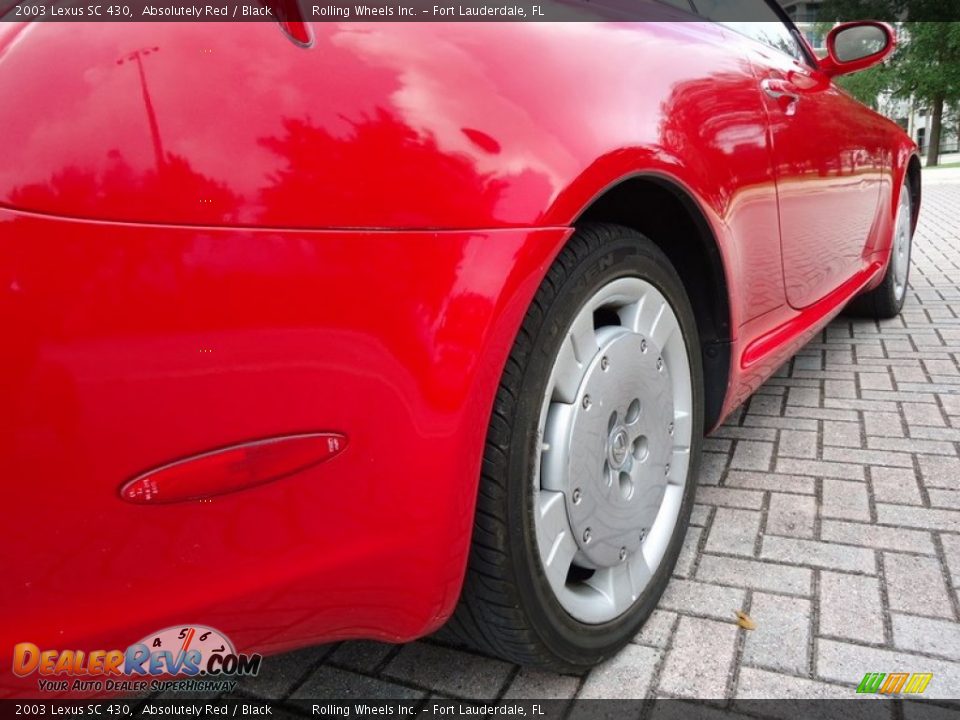 2003 Lexus SC 430 Absolutely Red / Black Photo #31