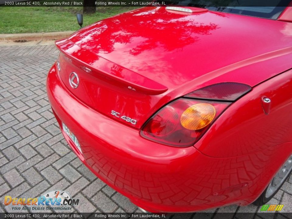 2003 Lexus SC 430 Absolutely Red / Black Photo #32