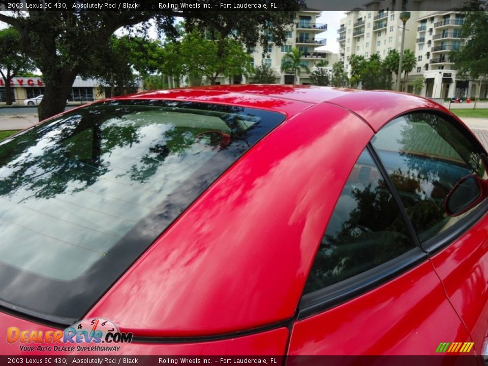 2003 Lexus SC 430 Absolutely Red / Black Photo #33