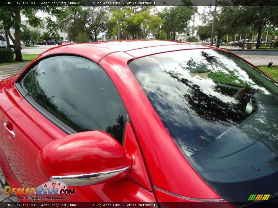 2003 Lexus SC 430 Absolutely Red / Black Photo #34