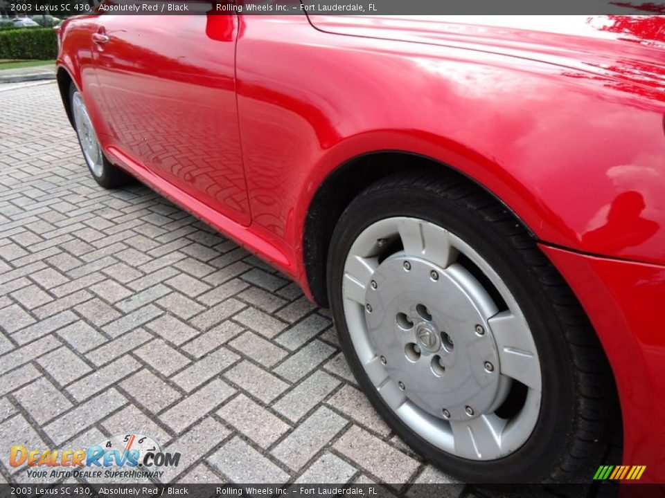 2003 Lexus SC 430 Absolutely Red / Black Photo #35