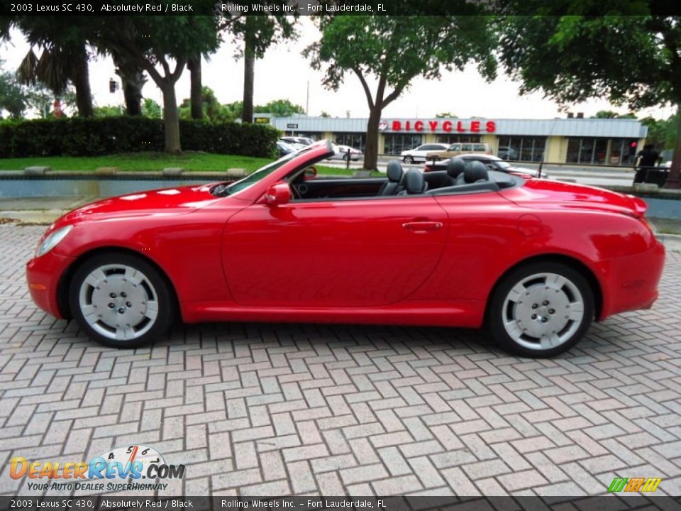 2003 Lexus SC 430 Absolutely Red / Black Photo #36