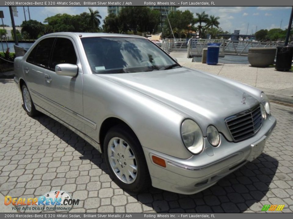 2000 Mercedes-Benz E 320 4Matic Sedan Brilliant Silver Metallic / Ash Photo #1