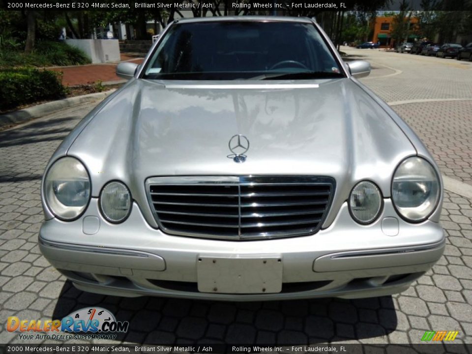 2000 Mercedes-Benz E 320 4Matic Sedan Brilliant Silver Metallic / Ash Photo #2