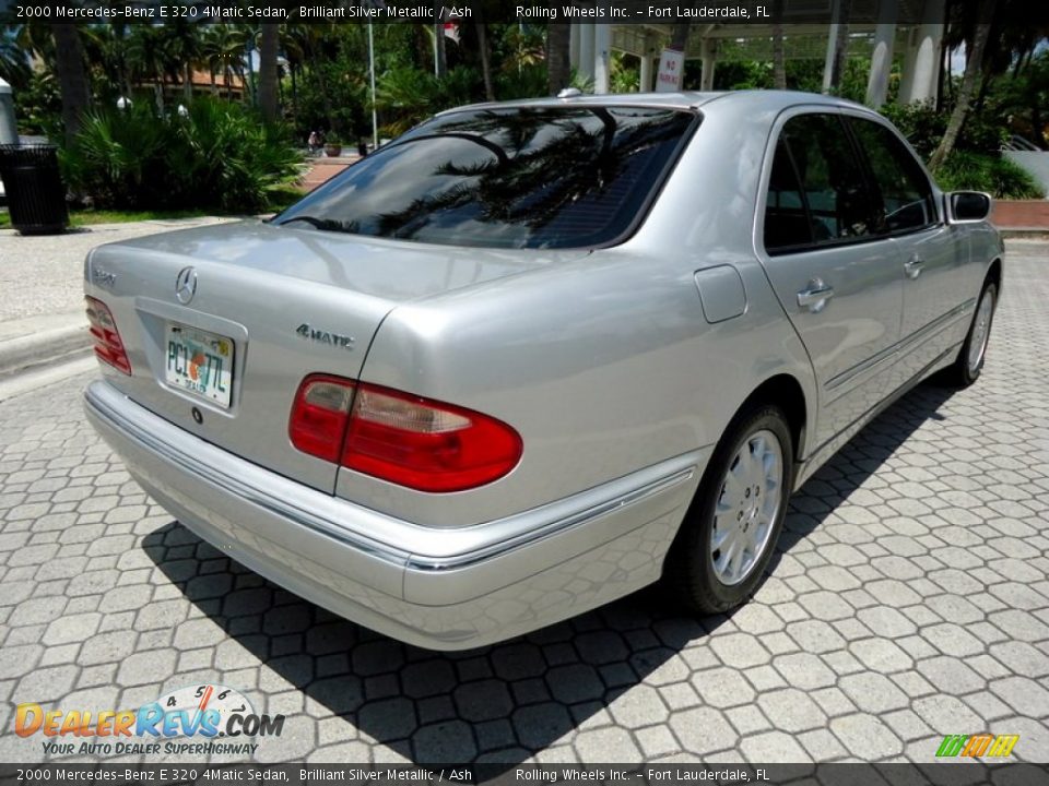 2000 Mercedes-Benz E 320 4Matic Sedan Brilliant Silver Metallic / Ash Photo #3