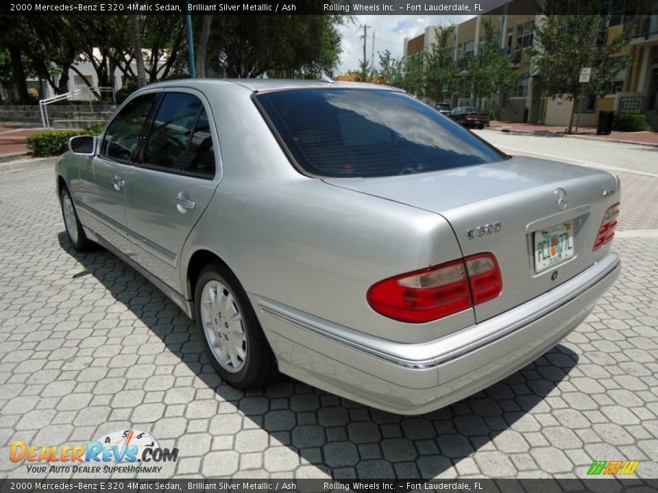 2000 Mercedes-Benz E 320 4Matic Sedan Brilliant Silver Metallic / Ash Photo #6