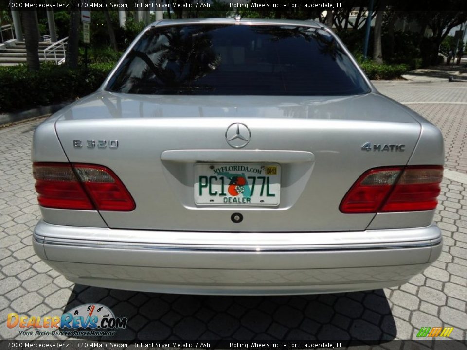 2000 Mercedes-Benz E 320 4Matic Sedan Brilliant Silver Metallic / Ash Photo #7