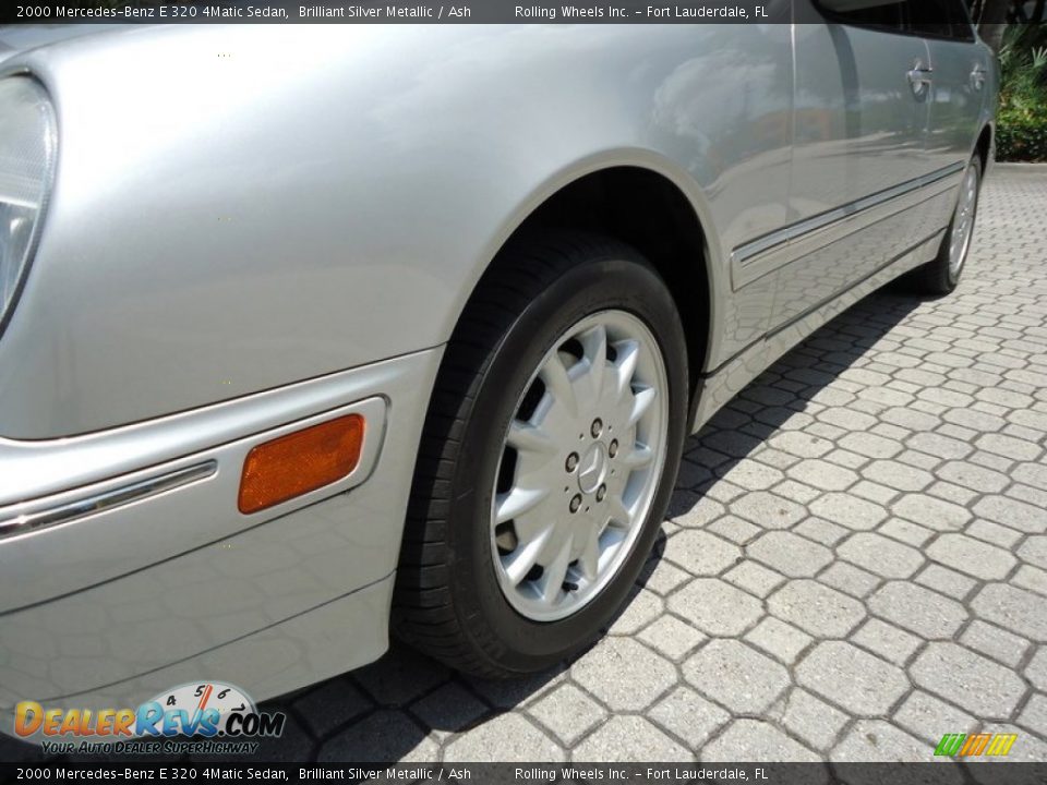 2000 Mercedes-Benz E 320 4Matic Sedan Brilliant Silver Metallic / Ash Photo #11