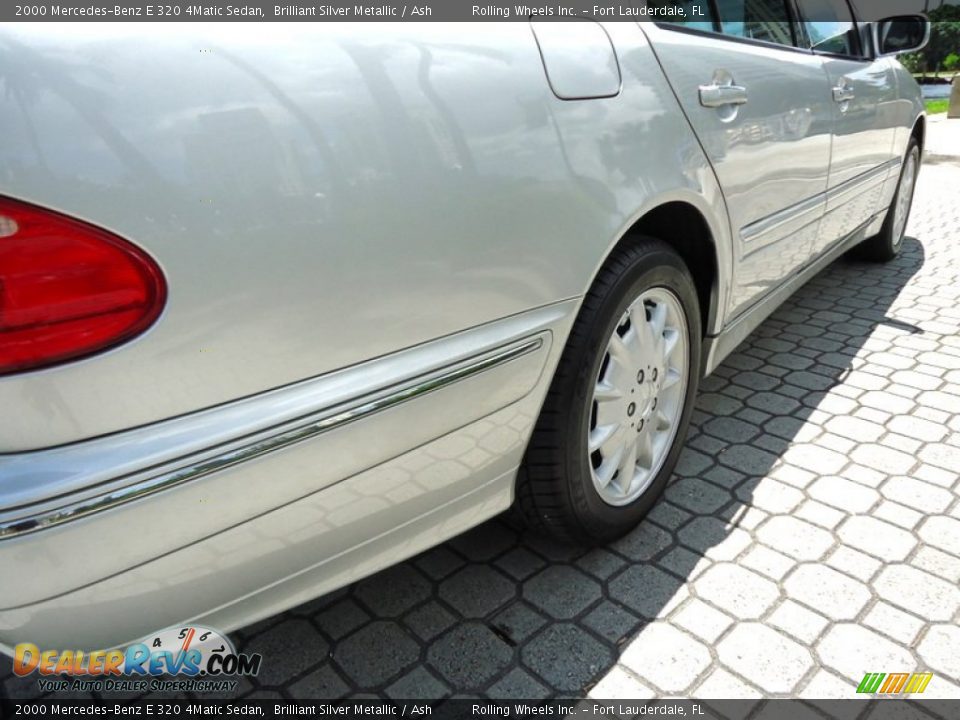 2000 Mercedes-Benz E 320 4Matic Sedan Brilliant Silver Metallic / Ash Photo #19