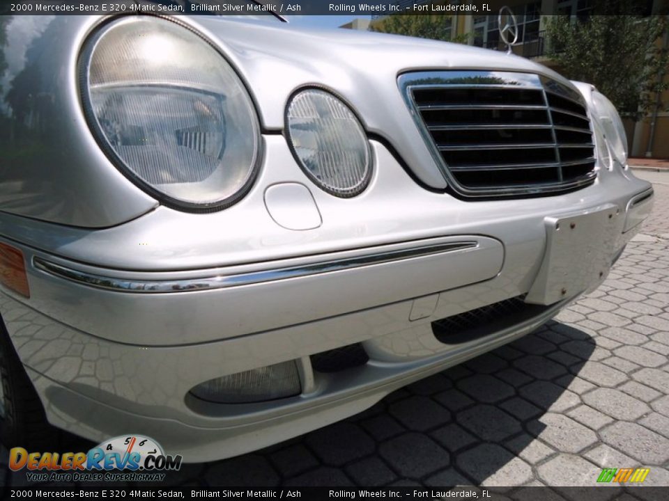 2000 Mercedes-Benz E 320 4Matic Sedan Brilliant Silver Metallic / Ash Photo #22