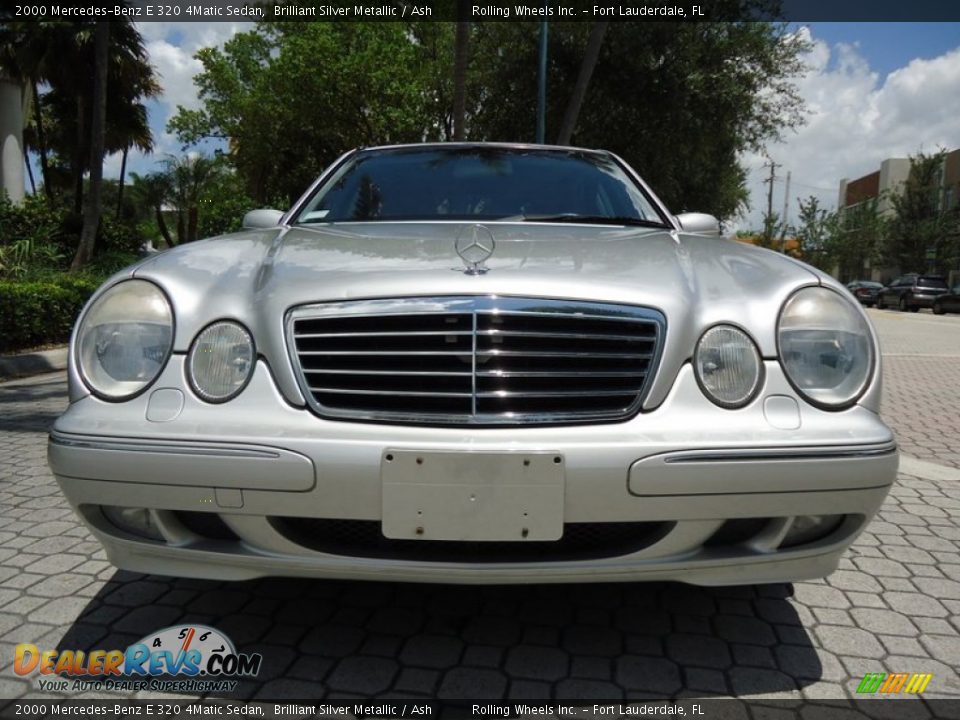 2000 Mercedes-Benz E 320 4Matic Sedan Brilliant Silver Metallic / Ash Photo #24