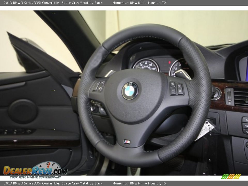 2013 BMW 3 Series 335i Convertible Space Gray Metallic / Black Photo #26