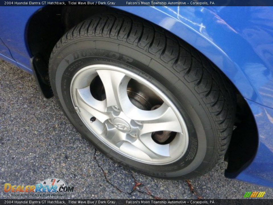 2004 Hyundai Elantra GT Hatchback Tidal Wave Blue / Dark Gray Photo #9