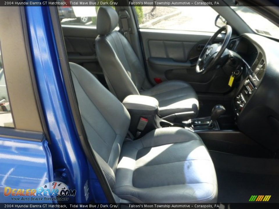 2004 Hyundai Elantra GT Hatchback Tidal Wave Blue / Dark Gray Photo #10