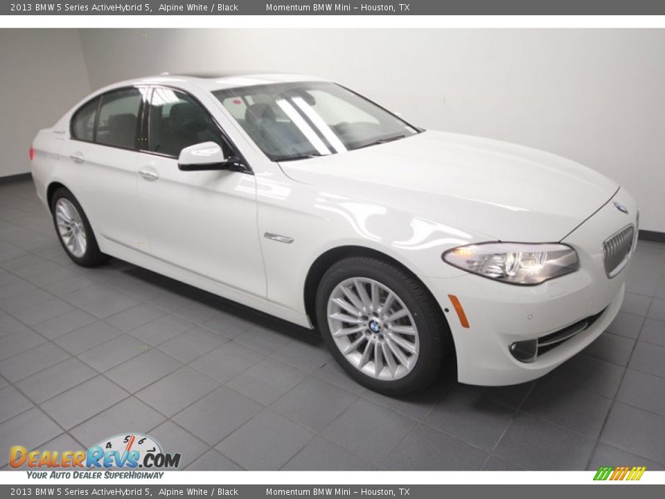 2013 BMW 5 Series ActiveHybrid 5 Alpine White / Black Photo #6