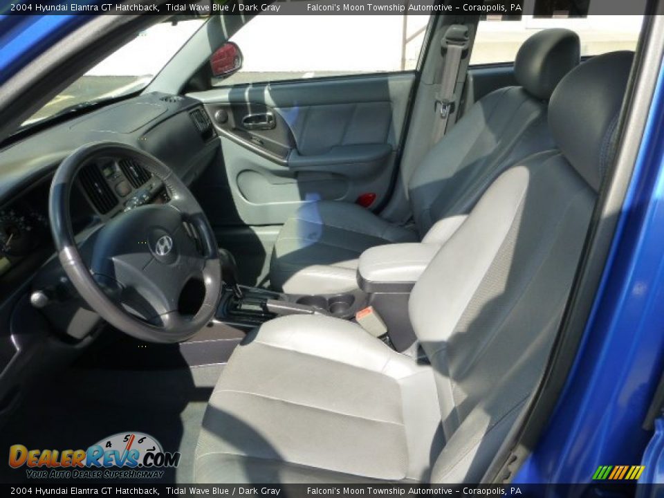 2004 Hyundai Elantra GT Hatchback Tidal Wave Blue / Dark Gray Photo #15