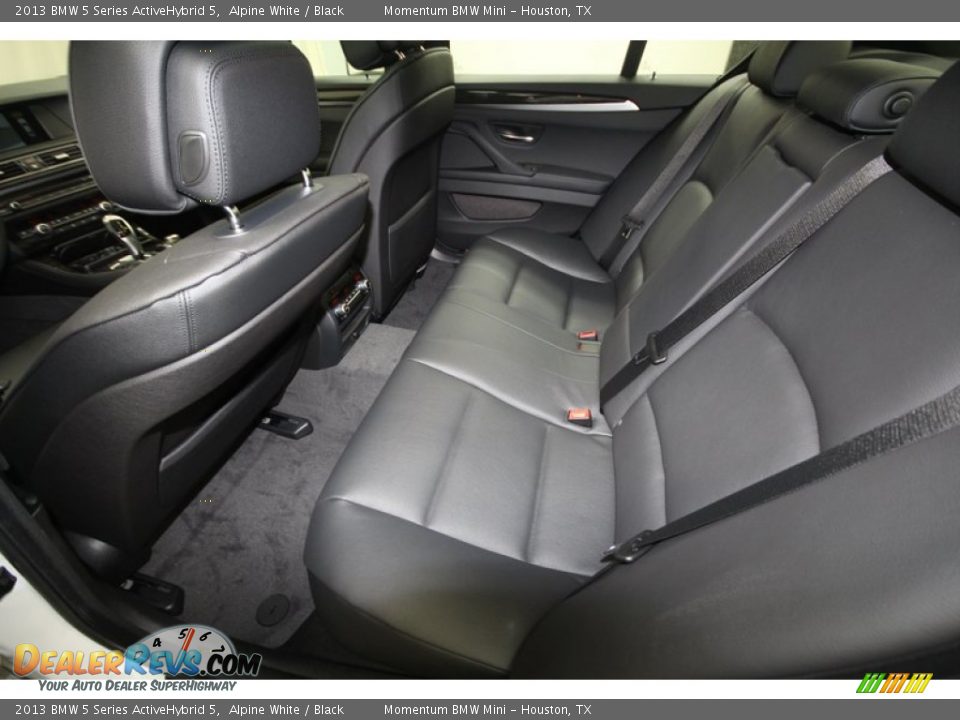 Rear Seat of 2013 BMW 5 Series ActiveHybrid 5 Photo #12