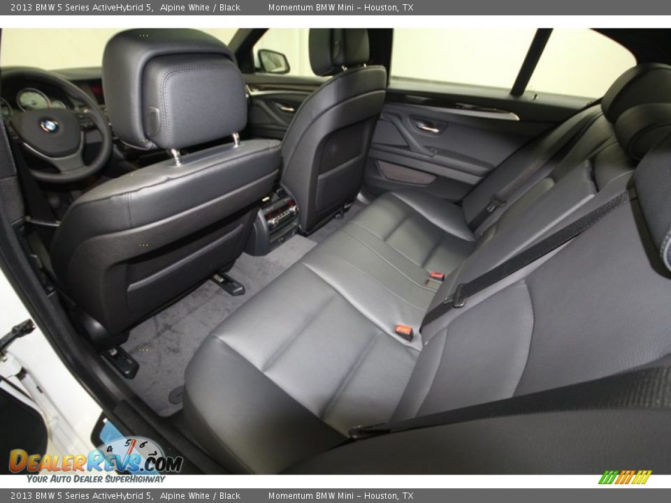 Rear Seat of 2013 BMW 5 Series ActiveHybrid 5 Photo #25