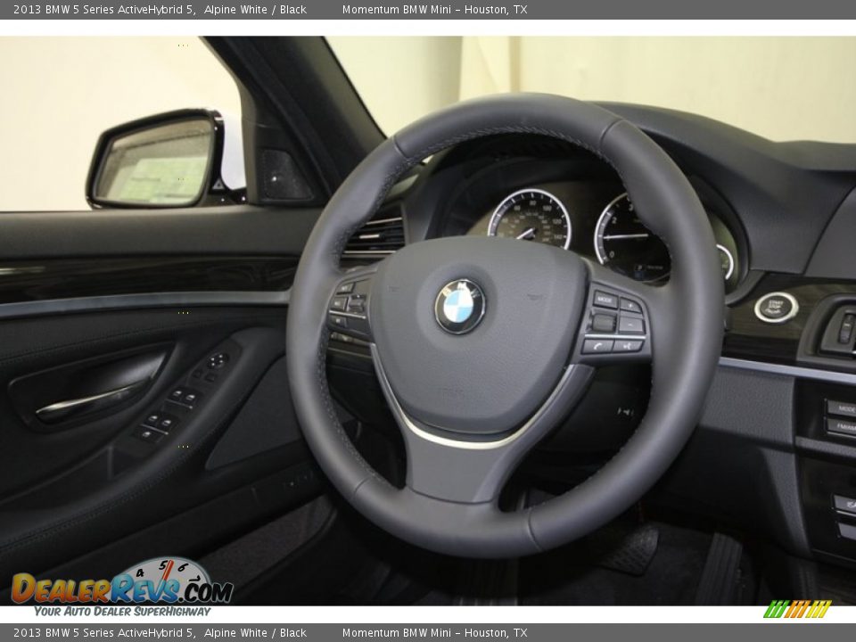 2013 BMW 5 Series ActiveHybrid 5 Steering Wheel Photo #27