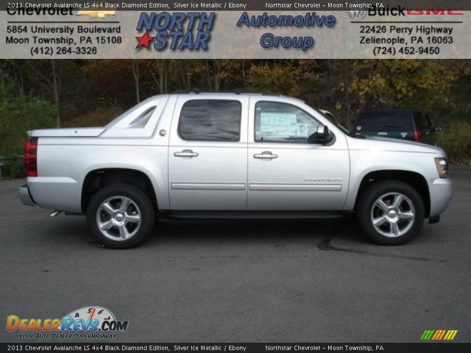 2013 Chevrolet Avalanche LS 4x4 Black Diamond Edition Silver Ice Metallic / Ebony Photo #1
