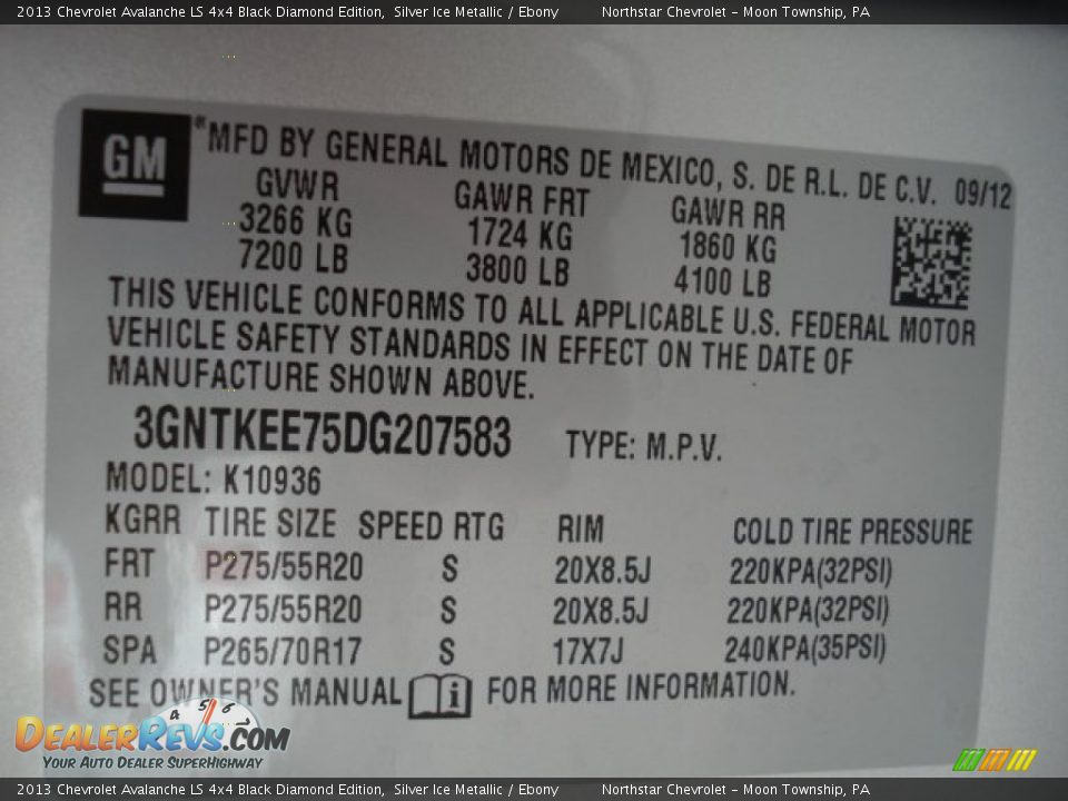 2013 Chevrolet Avalanche LS 4x4 Black Diamond Edition Silver Ice Metallic / Ebony Photo #20
