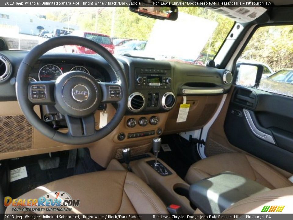Black Dark Saddle Interior 2013 Jeep Wrangler Unlimited
