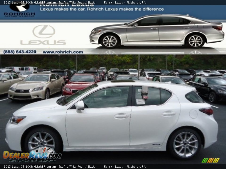 2013 Lexus CT 200h Hybrid Premium Starfire White Pearl / Black Photo #1