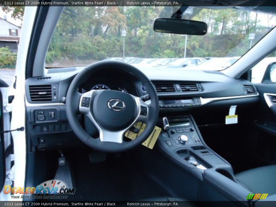 Black Interior - 2013 Lexus CT 200h Hybrid Premium Photo #12