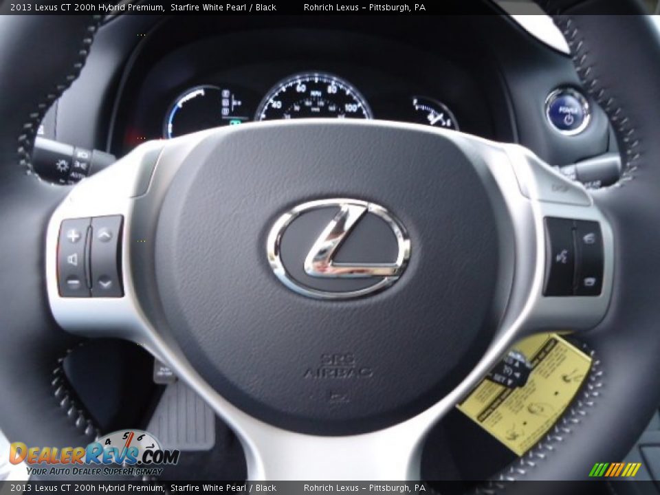 2013 Lexus CT 200h Hybrid Premium Steering Wheel Photo #18