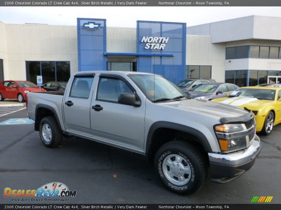 2006 Chevrolet Colorado LT Crew Cab 4x4 Silver Birch Metallic / Very Dark Pewter Photo #1