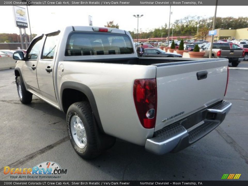 2006 Chevrolet Colorado LT Crew Cab 4x4 Silver Birch Metallic / Very Dark Pewter Photo #5