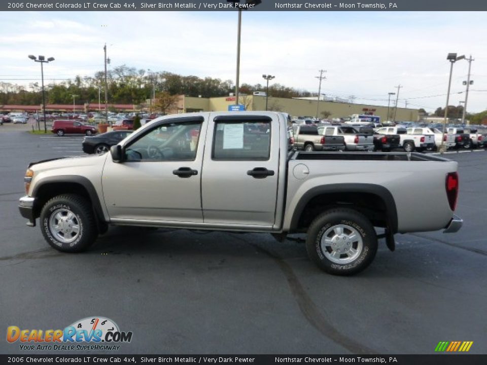 2006 Chevrolet Colorado LT Crew Cab 4x4 Silver Birch Metallic / Very Dark Pewter Photo #6