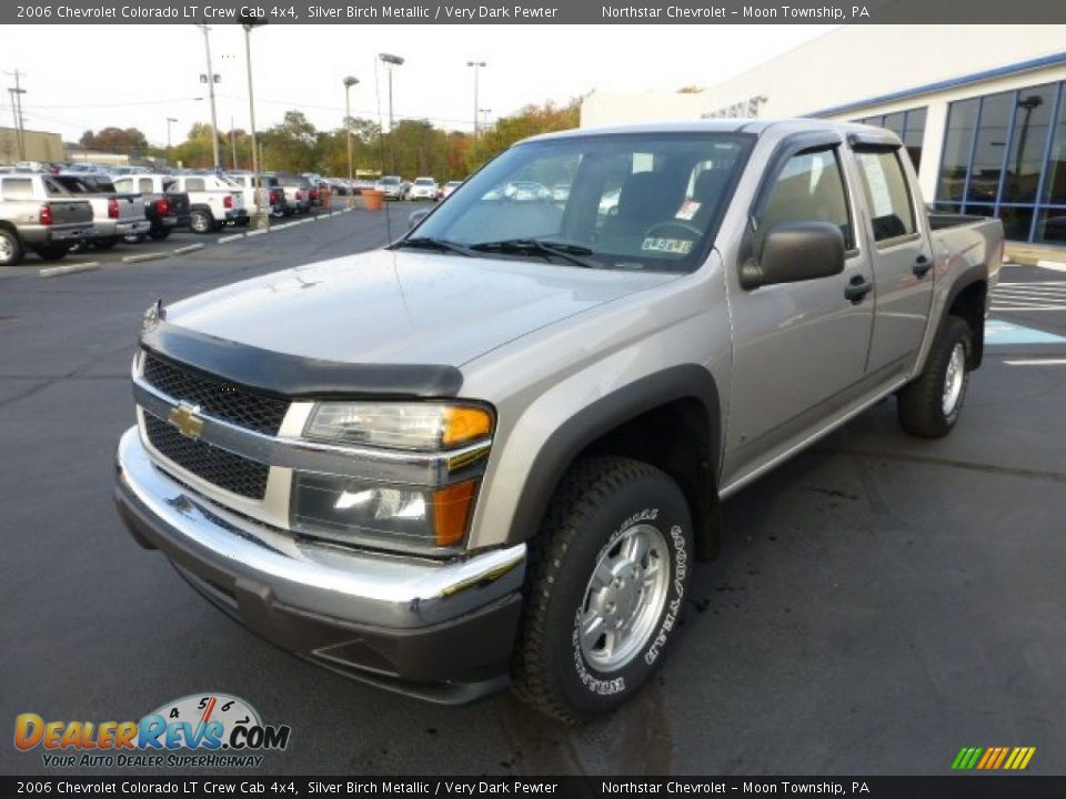 2006 Chevrolet Colorado LT Crew Cab 4x4 Silver Birch Metallic / Very Dark Pewter Photo #7