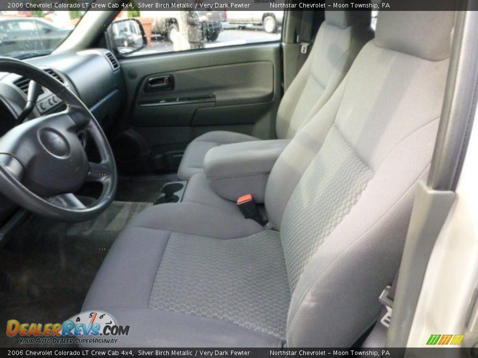 2006 Chevrolet Colorado LT Crew Cab 4x4 Silver Birch Metallic / Very Dark Pewter Photo #11