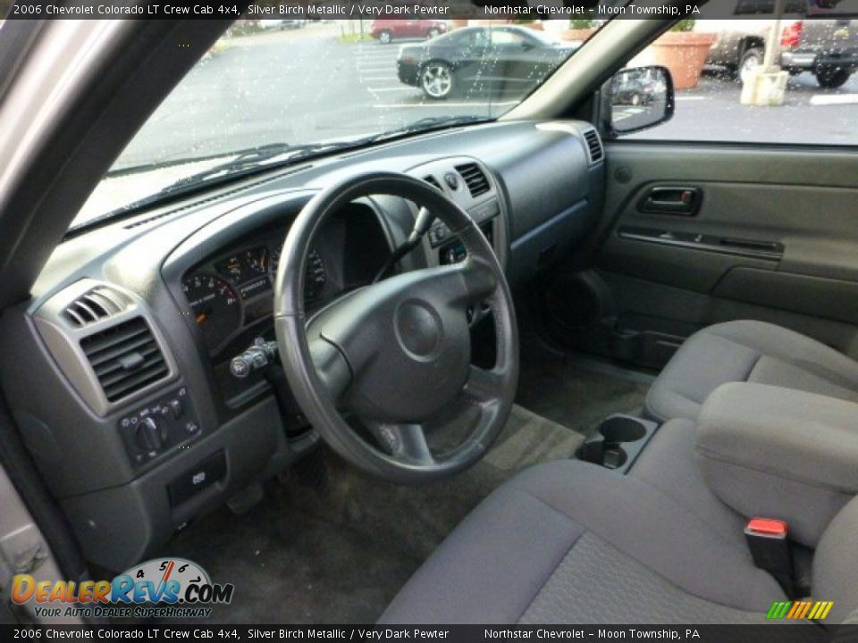 2006 Chevrolet Colorado LT Crew Cab 4x4 Silver Birch Metallic / Very Dark Pewter Photo #16