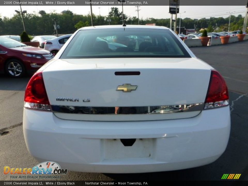 2006 Chevrolet Impala LS White / Ebony Black Photo #4
