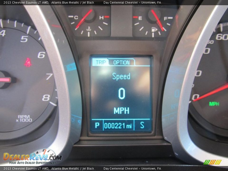 2013 Chevrolet Equinox LT AWD Atlantis Blue Metallic / Jet Black Photo #20