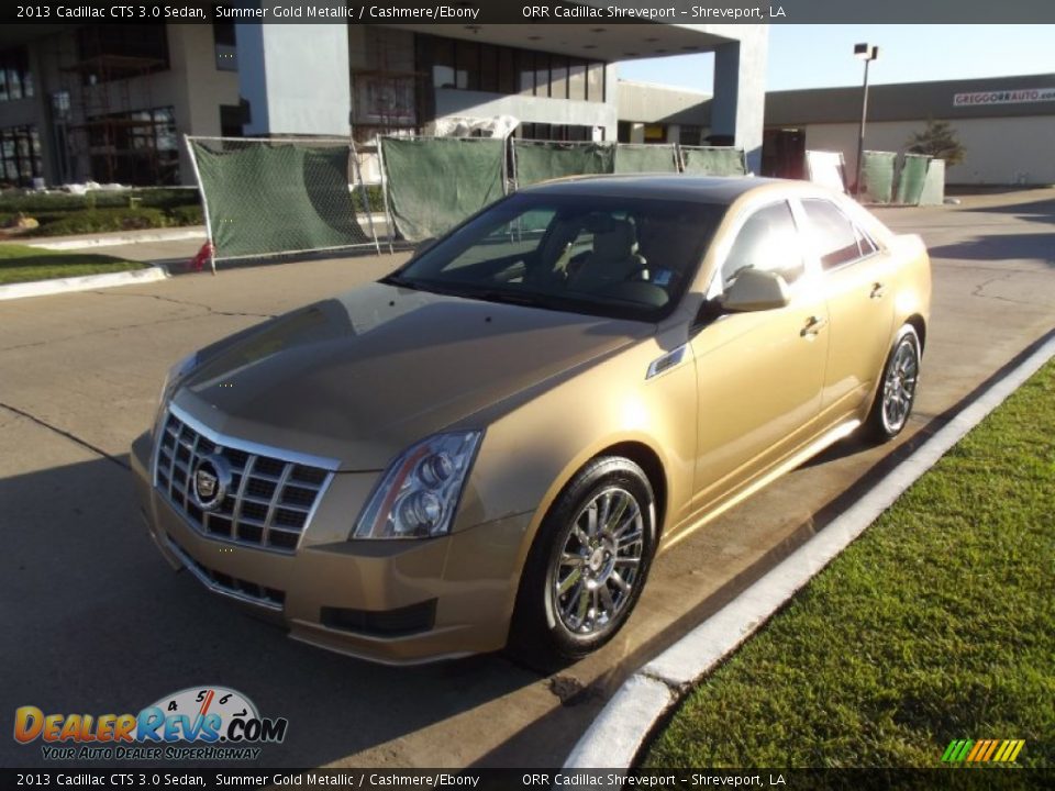 2013 Cadillac CTS 3.0 Sedan Summer Gold Metallic / Cashmere/Ebony Photo #1