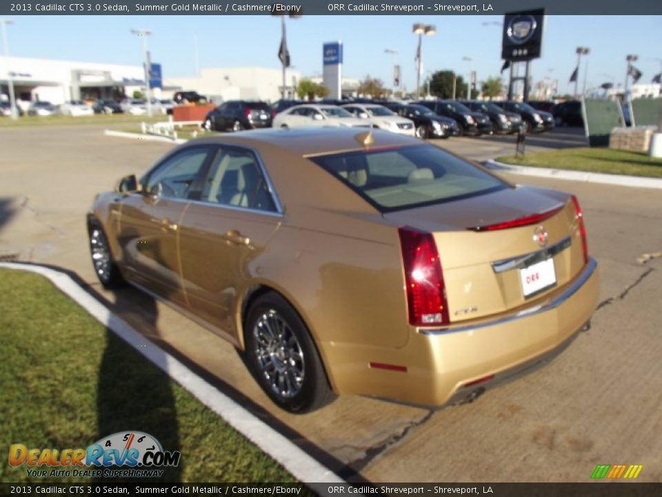 2013 Cadillac CTS 3.0 Sedan Summer Gold Metallic / Cashmere/Ebony Photo #3