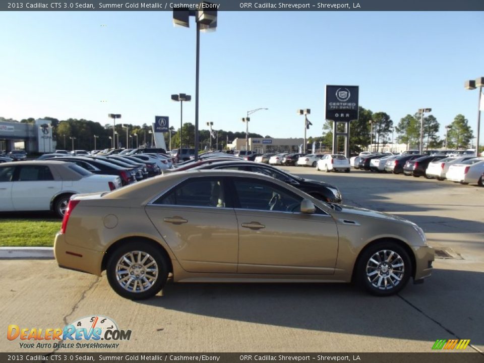 2013 Cadillac CTS 3.0 Sedan Summer Gold Metallic / Cashmere/Ebony Photo #5